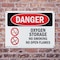 Signmission Oxygen Storage No Smoking No Open Flames Danger Sign, Plastic, 10in W x 7in L, 2PK OS-2PACK-DS-P-710-L-1854 - alternate 8